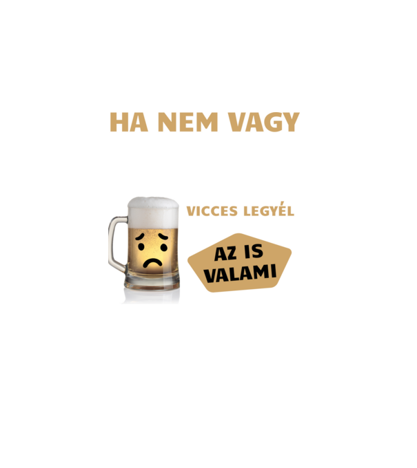 Vicces minta sötétkék pólón