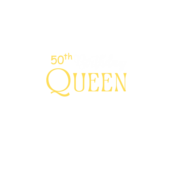 Queen 50 születésnap minta fekete pólón
