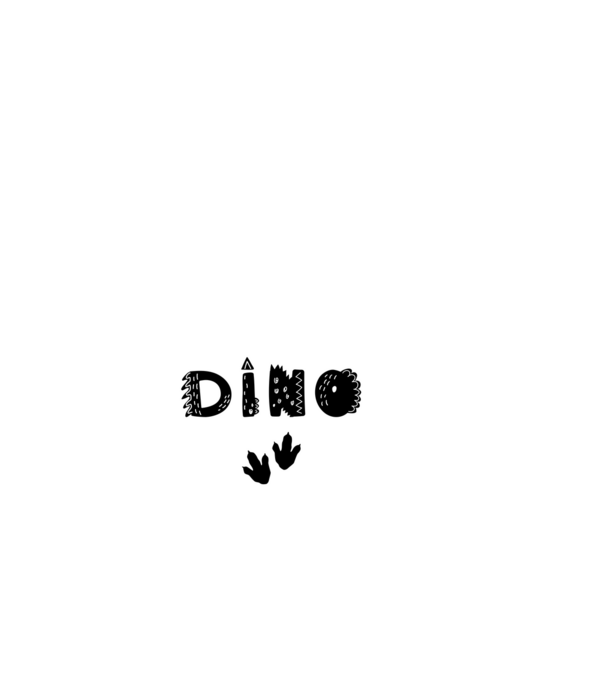 KÁVÉ és dinó minta fehér pólón