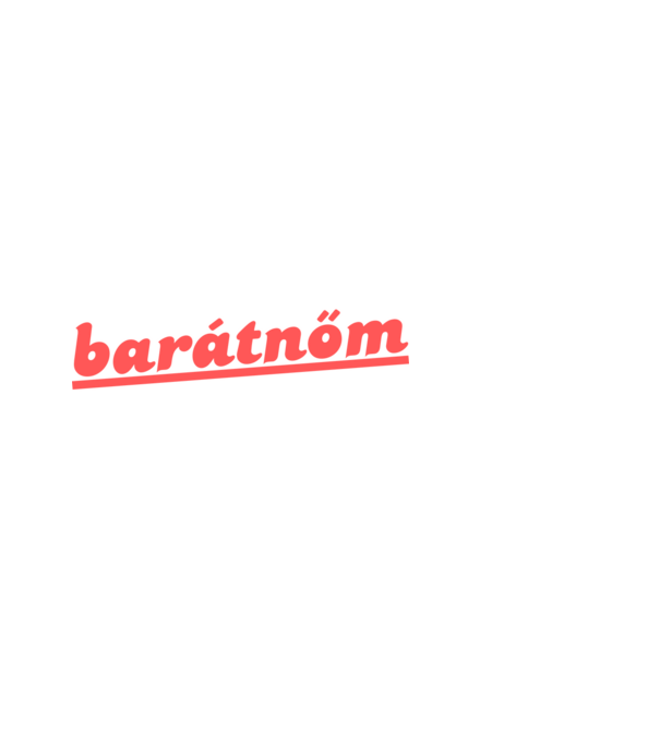 Barátnő minta fekete pólón