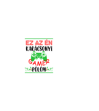 Ez az én karácsonyi gamer pólóm minta világos rózsaszín pólón