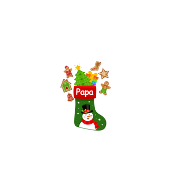 Papa zokni minta homokszín pólón