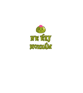 Ne érj hozzám minta fehér pólón