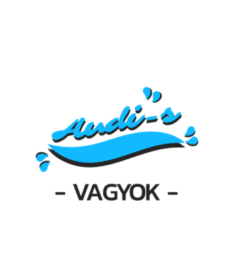 Audi-s vagyok minta fehér pólón