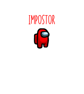 Impostor minta fekete pólón