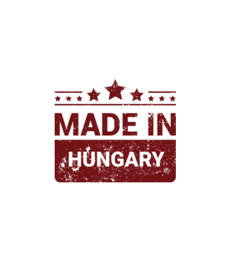 Made in hungary minta fehér pólón