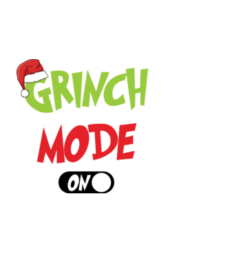 Grinch mode on minta fekete pólón