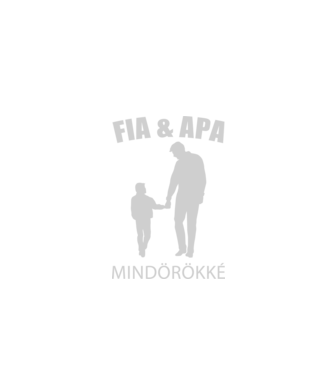 Fia & Apa minta fekete pólón