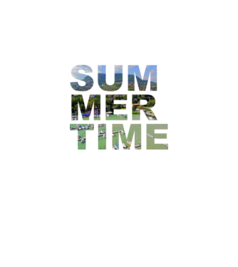 Summertime minta királykék pólón