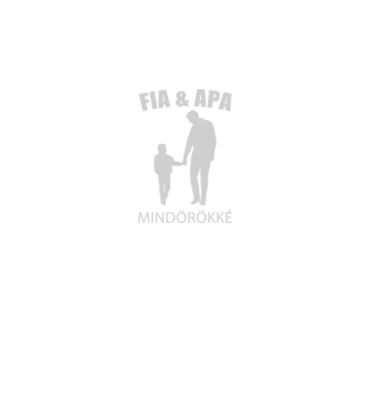 Fia & Apa minta fekete pólón