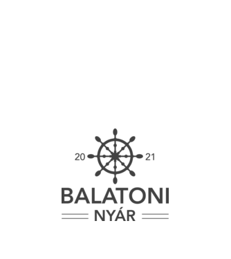 Balatoni nyár minta fehér pólón