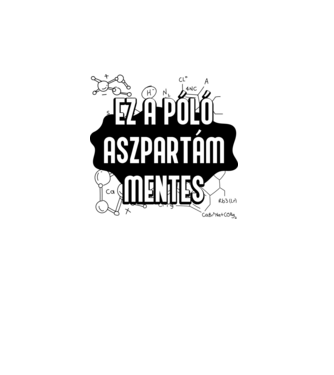 Ez a póló aszpartám mentes minta fehér pólón