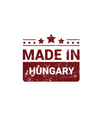 Made in hungary minta fehér pólón