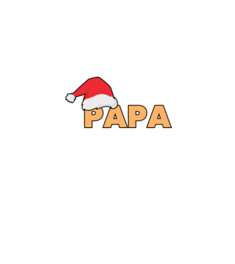 Papa mikulás minta szürke pólón