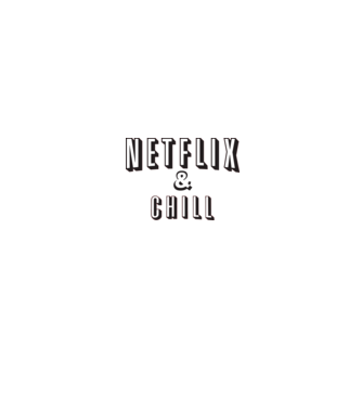 Netflix and chill minta piros pólón
