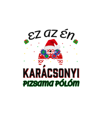 Ez az én karácsonyi pizsama pólóm minta fehér pólón
