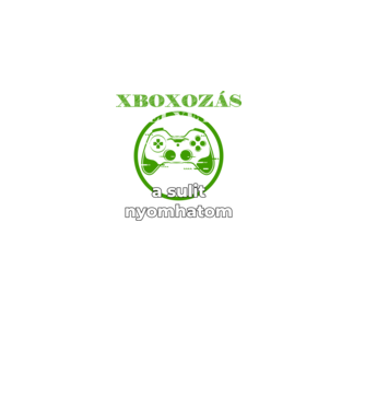 Xboxozás helyett a sulit nyomhatom minta fekete pólón