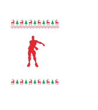 Fortnite karácsony minta fekete pólón