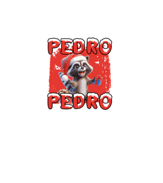 Pedro pedro karácsony minta fehér pólón