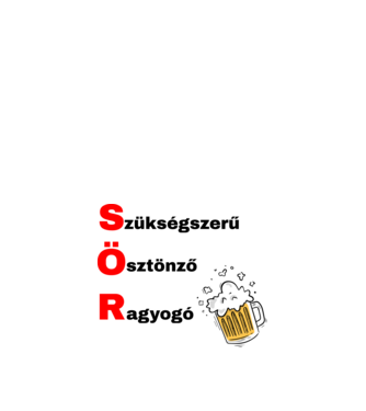 Sör minta fehér pólón