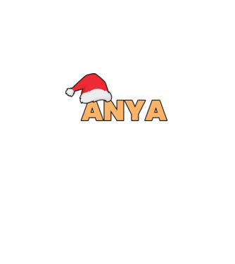 Anya mikulás minta fehér pólón