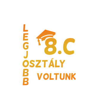 Legjobb osztály voltunk 8.c minta fehér pólón