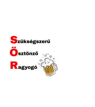 Sör minta fekete pólón
