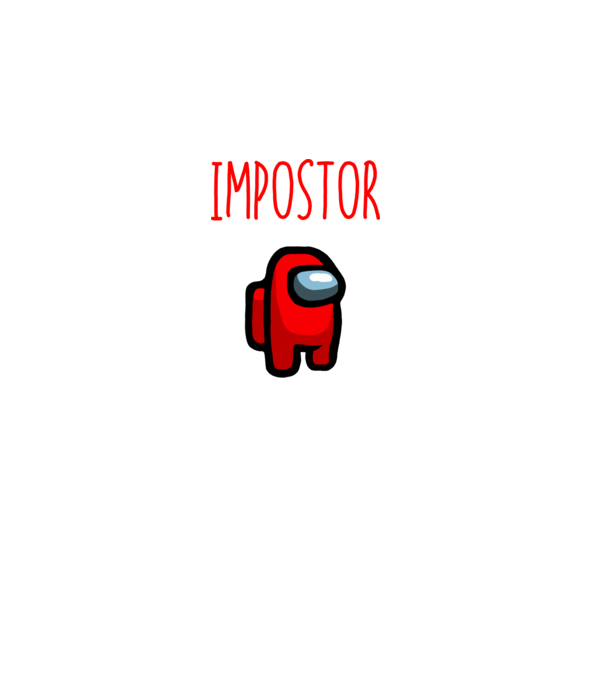 Impostor minta fekete pólón