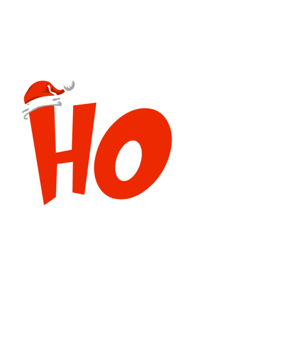 Ho boldog karácsonyt minta fekete pólón