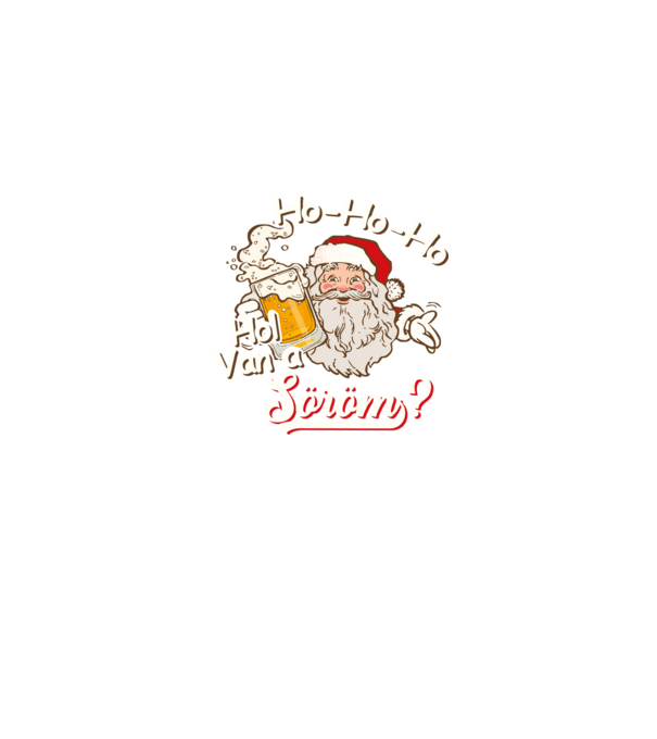 Ho ho hol van a söröm minta farmerkék pólón