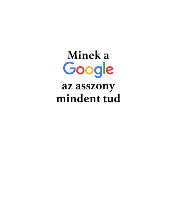 Google asszony minta szürke pólón