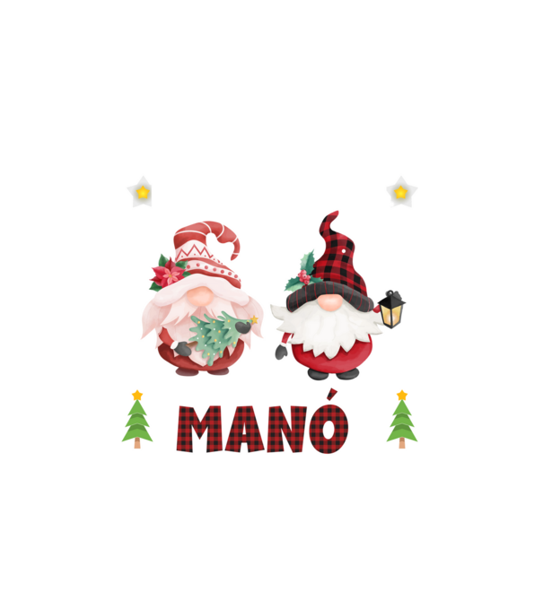 Apa manó minta fehér pólón