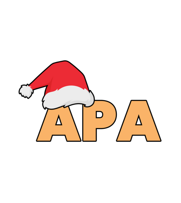 Apa mikulás minta fehér pólón