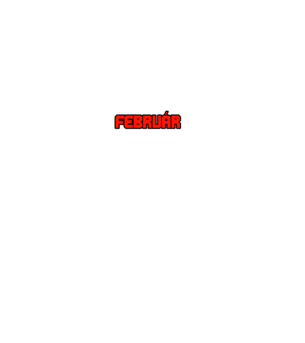 Senki sem tökéletes február minta fekete pólón