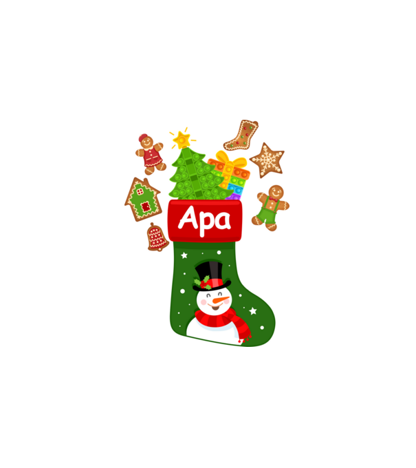 Apa zokni minta fehér pólón