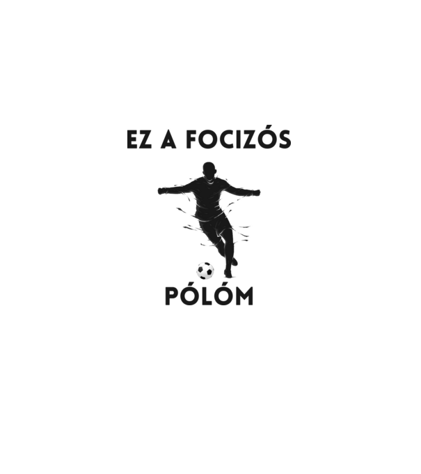 Ez a focizós pólóm minta fehér pólón