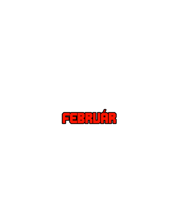 Senki sem tökéletes február minta fekete pólón