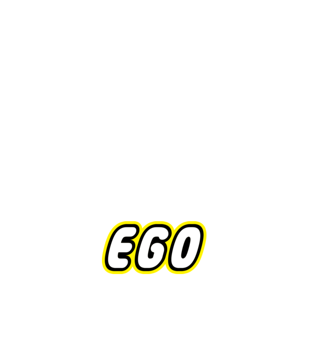Ego minta fehér pólón