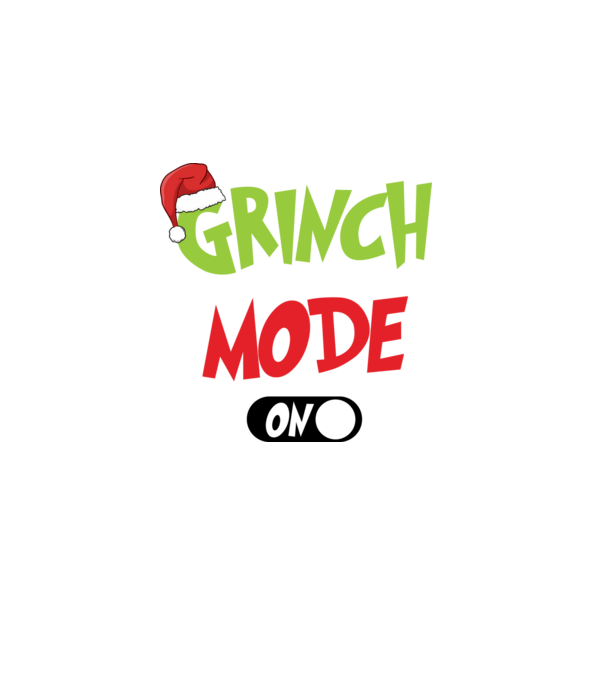 Grinch mode on minta szürke pólón