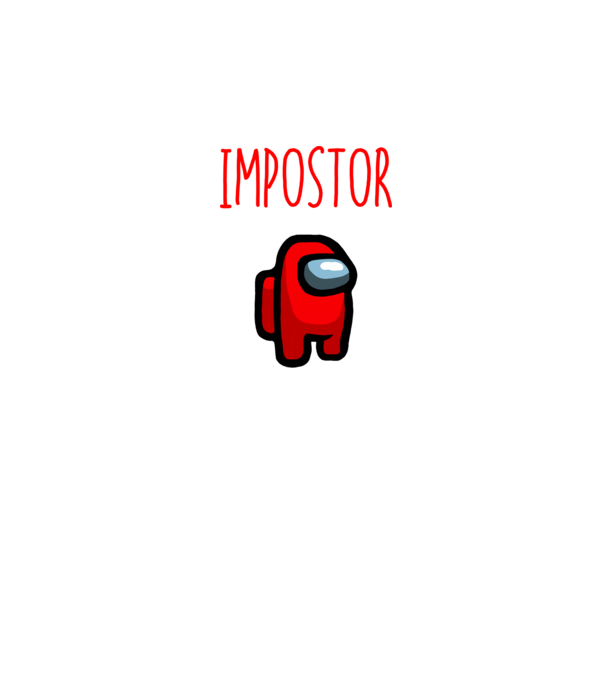 Impostor minta sötétkék pólón