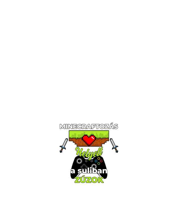 Minecraftozás helyett a suliban zúzok minta világos rózsaszín pólón