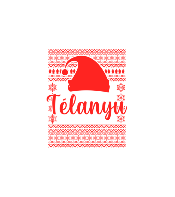 Télanyu minta fehér pólón
