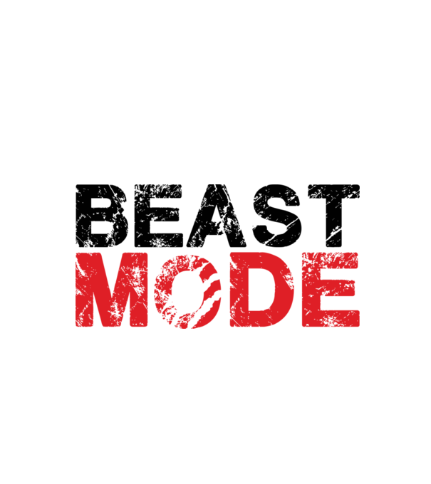 Beast Mode minta fehér pólón