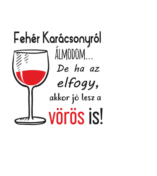 Fehér karácsony minta világoskék pólón