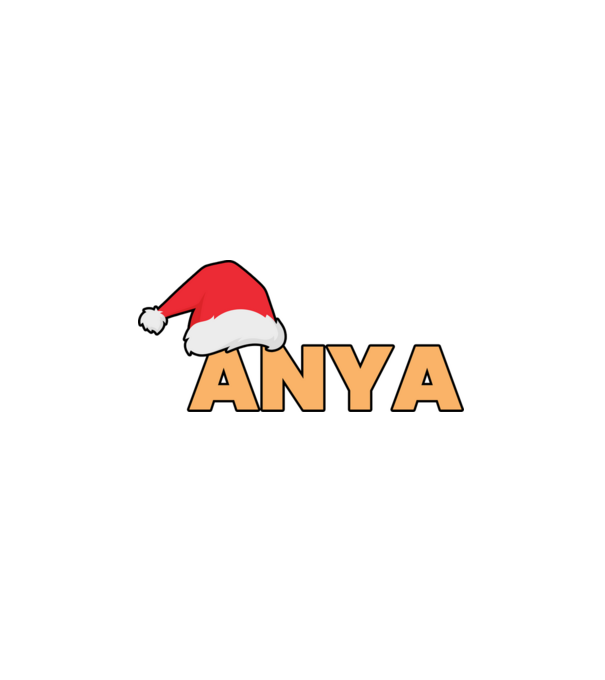 Anya mikulás minta fehér pólón