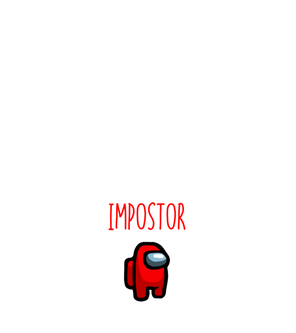 Impostor minta sötétkék pólón