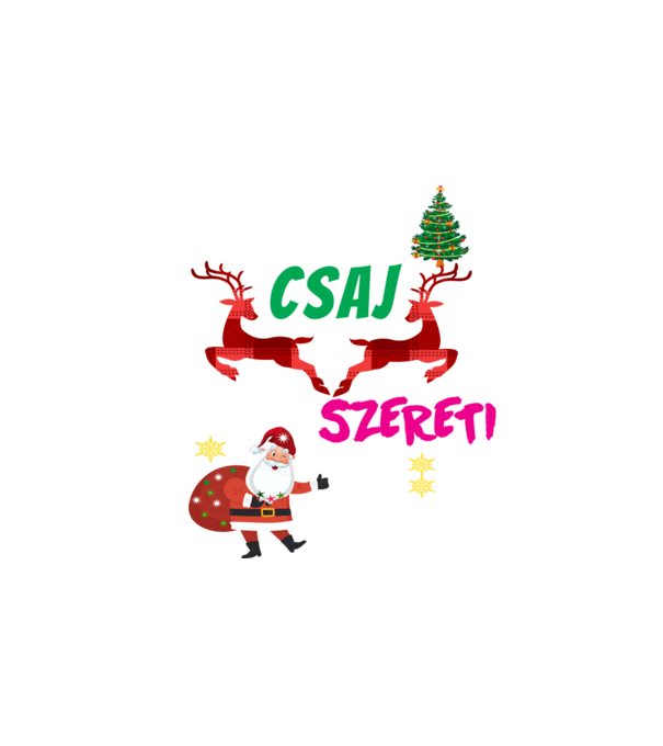 Csak egy csaj aki szereti a karácsonyt minta fehér pólón