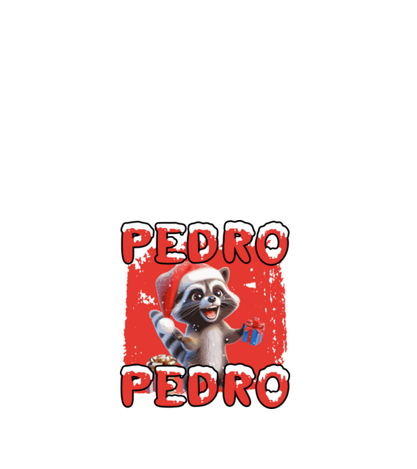 Pedro pedro karácsony minta fehér pólón