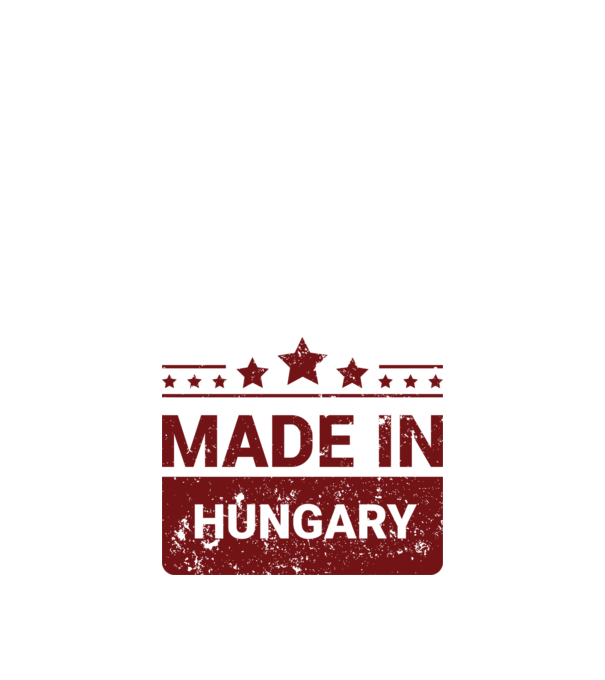 Made in hungary minta fehér pólón