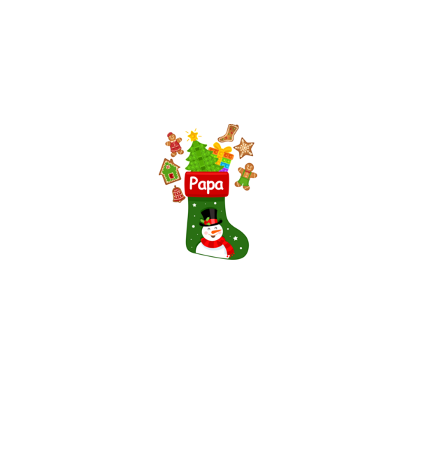 Papa zokni minta fehér pólón